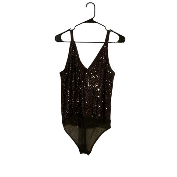 Free People Other - ✨ Intimately By Free People Sequin Mesh Bodysuit – Black, Medium, NWT ✨